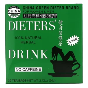 Uncle Lee's Tea, Dieter, bebida herbal 100% natural, sin cafeína, 30 bolsitas de té, 2,12 oz (60g)