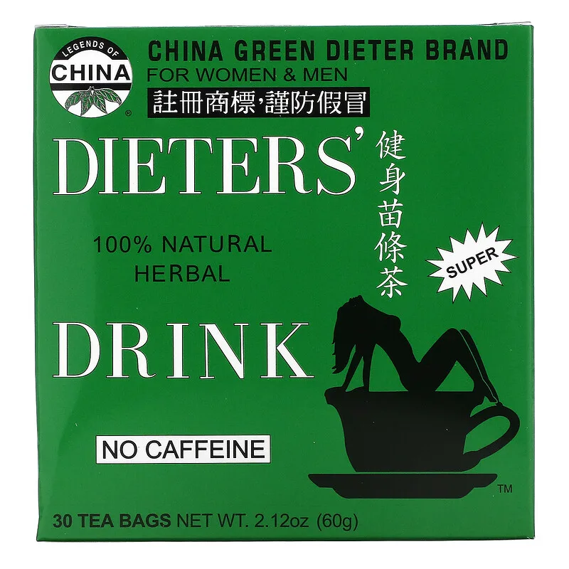 Uncle Lee's Tea, Dieter, bebida herbal 100% natural, sin cafeína, 30 bolsitas de té, 2,12 oz (60g)